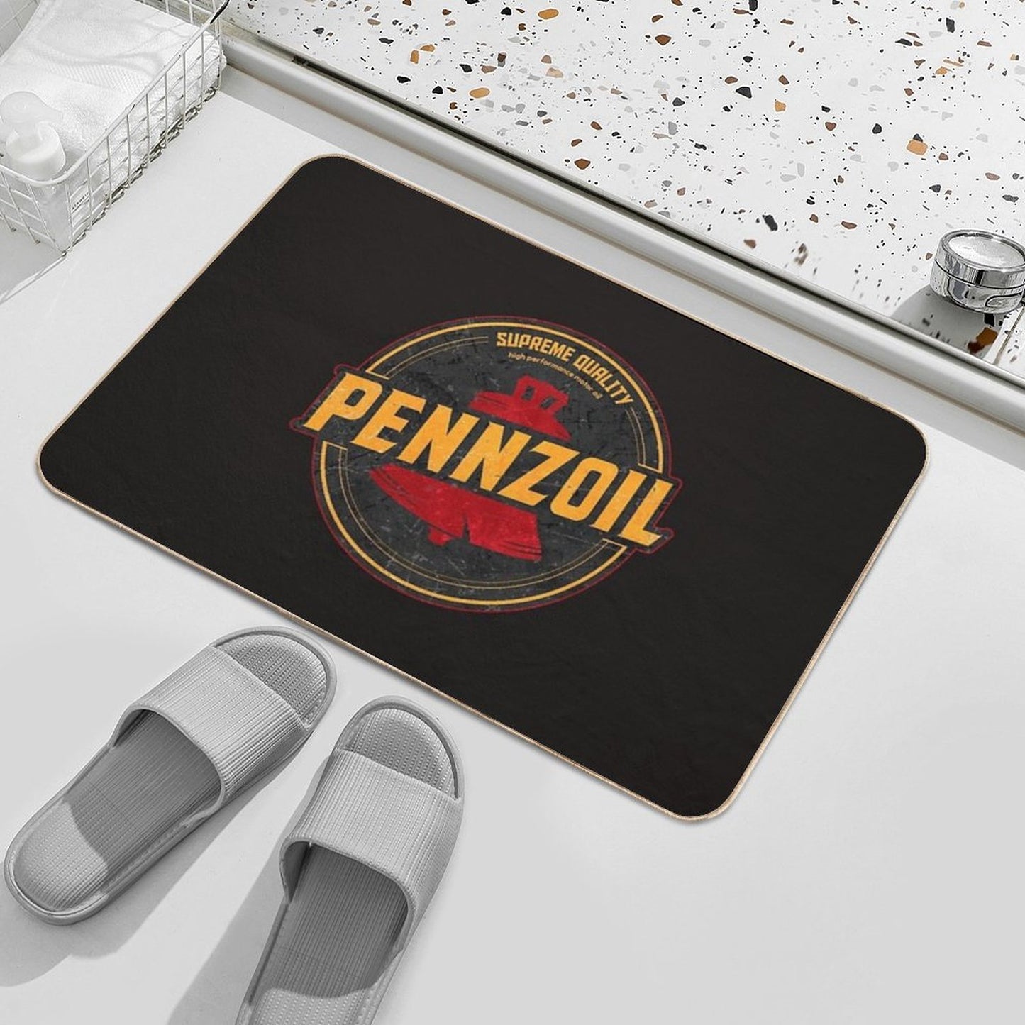 Vintage Pennzoil Oil  Stain-Proof Bath Mat