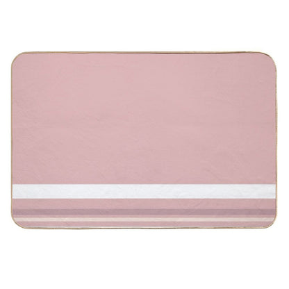 Line Art Neutral Pink  Versatile Bath Mat