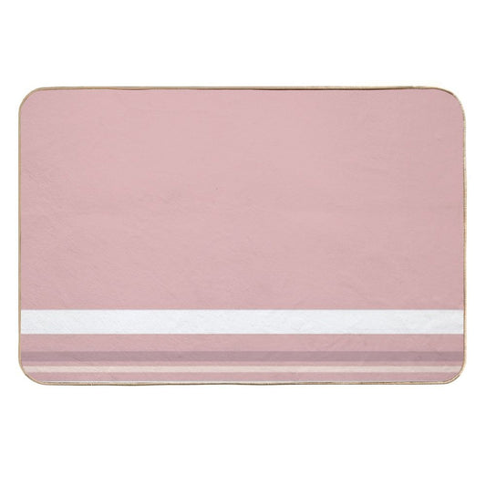 Line Art Neutral Pink  Versatile Bath Mat