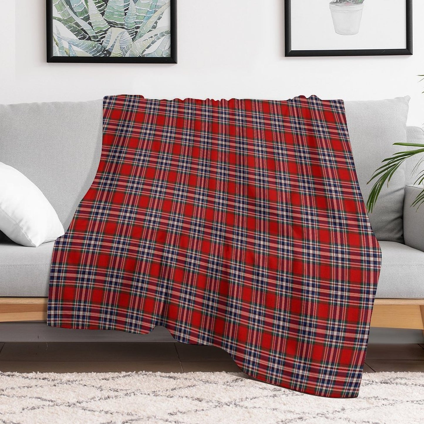 Clan MacFarlane Tartan Versatility Throw Blanket