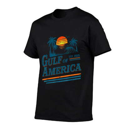Retro Vintage Gulf Of US America 2025 American Gifts Soft T-Shirt