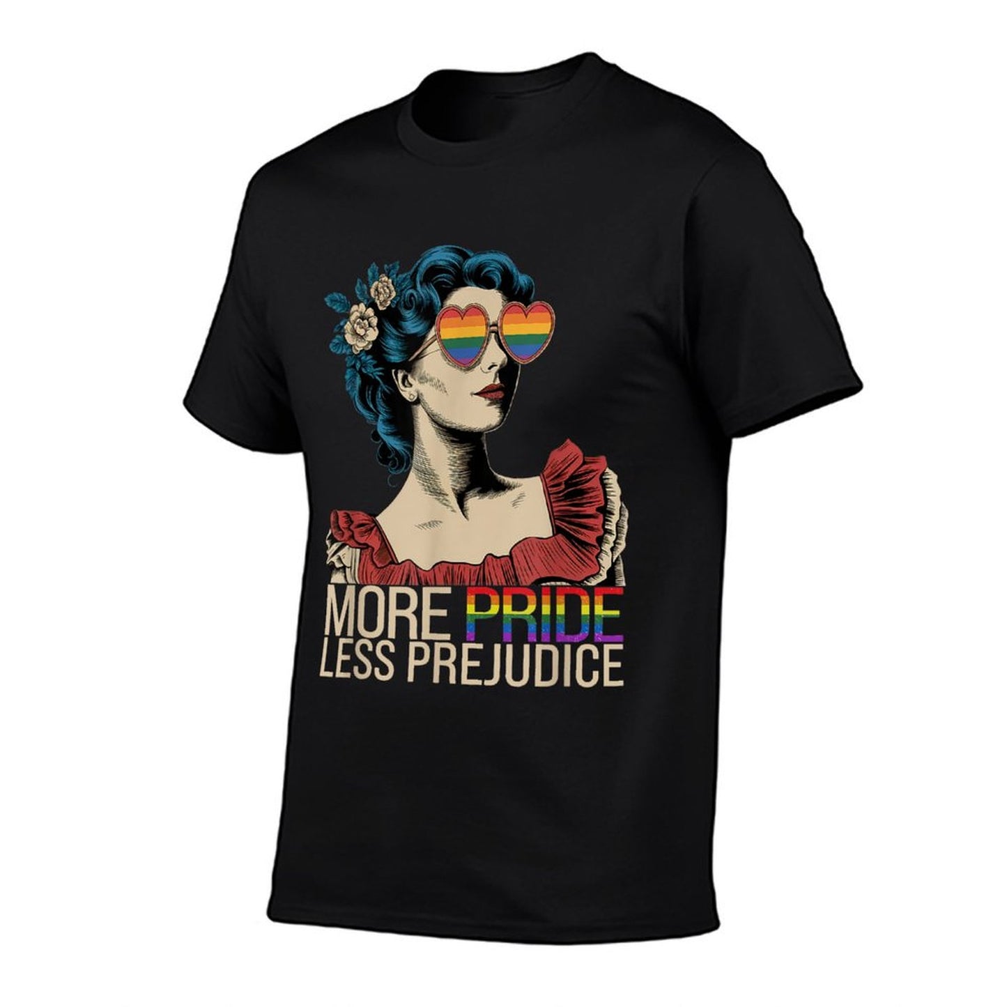 More Pride Less Prejudice Pride Month LGBTQ Breathable T-Shirt