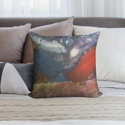 Cosmic Companions Soft Washable Throw Pillow