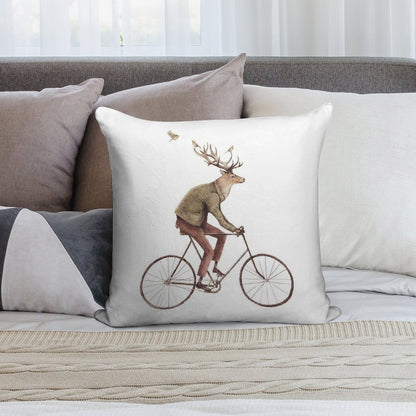 Even A Gentleman Rides Soft Ultra-Soft Texture Throw Pillow