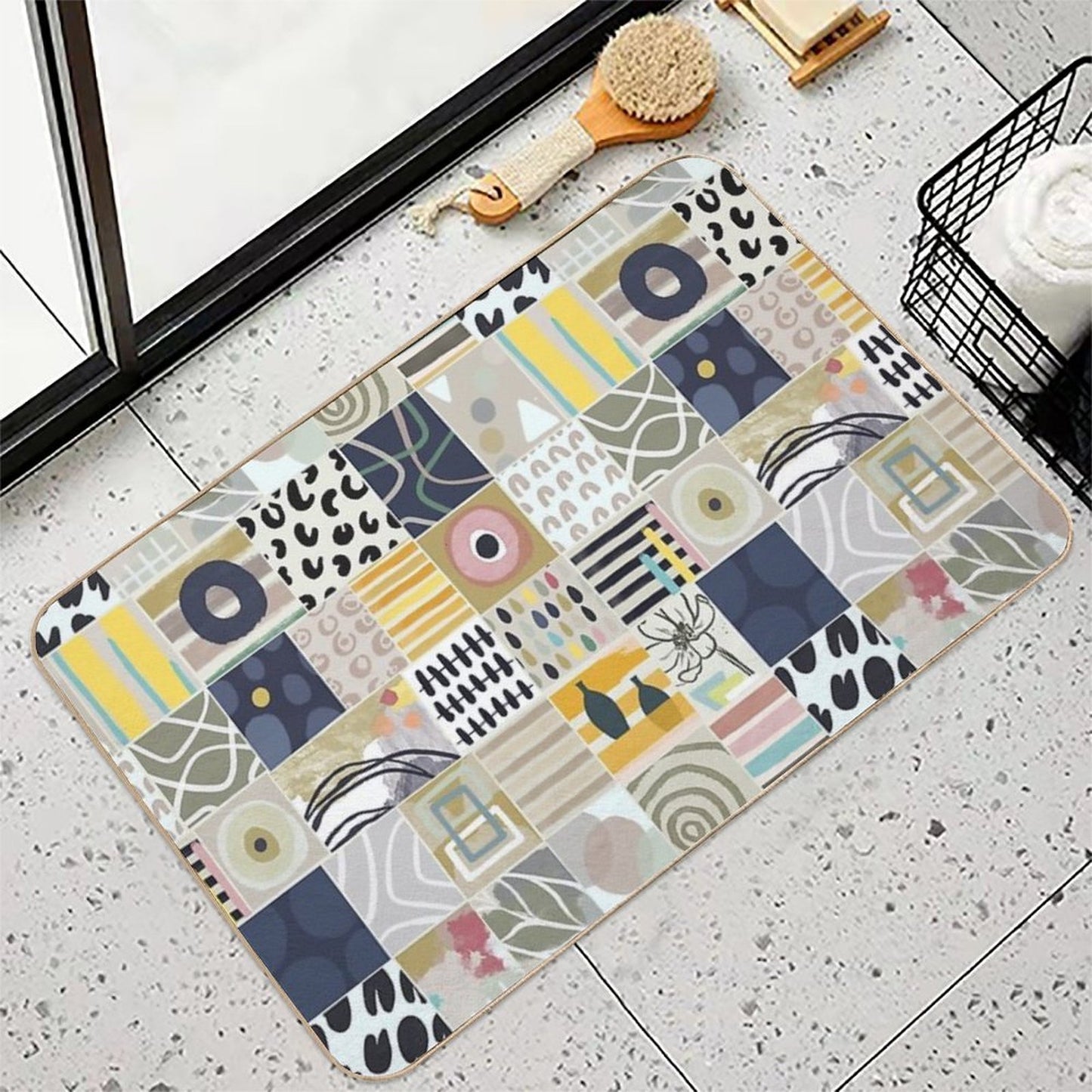 Afrika Art Design  Long-Lasting Bath Mat