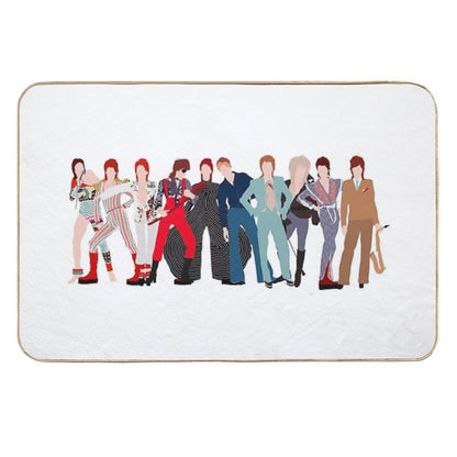 David Bowie Outfits  Fade-Resistant Bath Mat