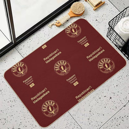 Madagascar Passport  Eco-Friendly Bath Mat