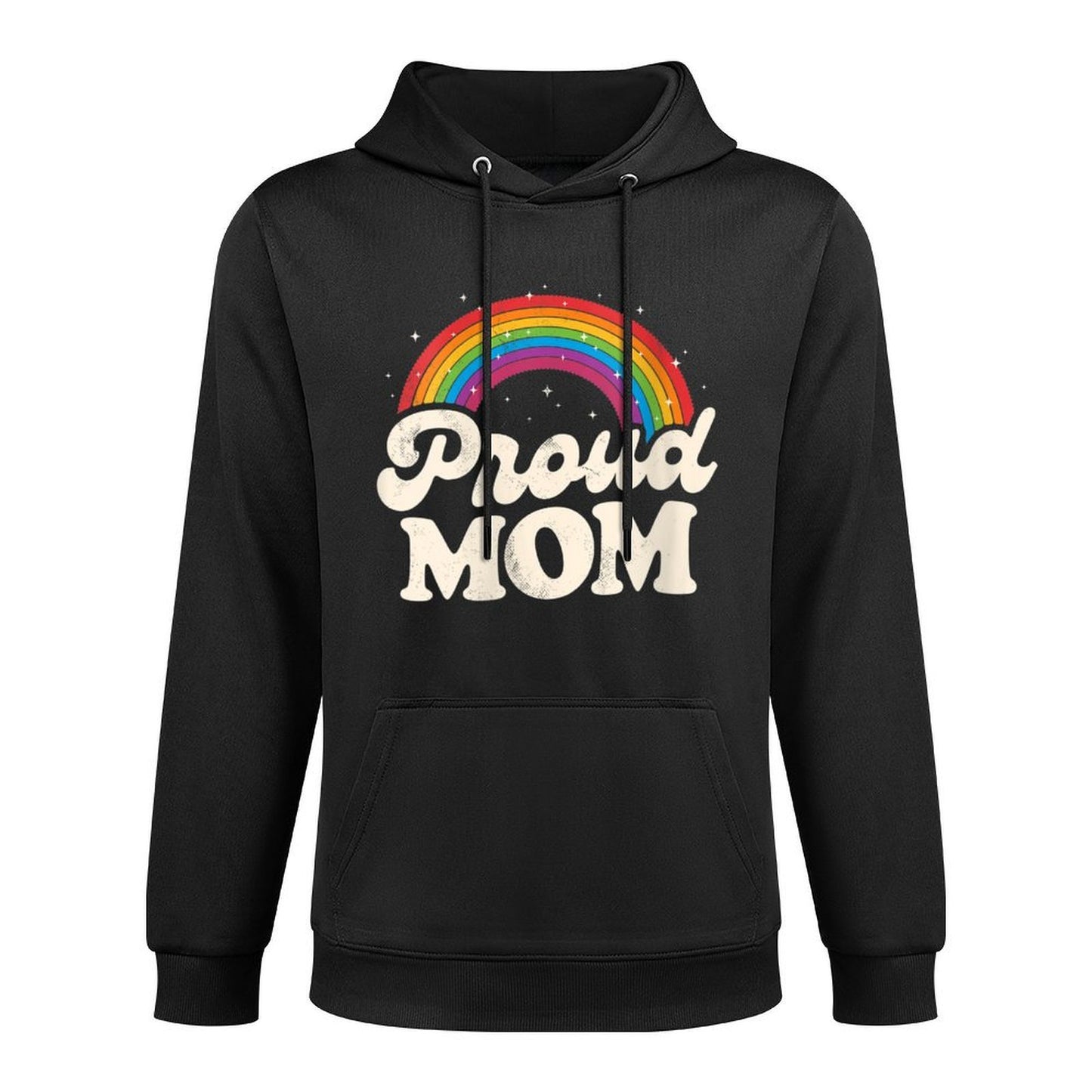Womens LGBTQ Proud Mom Gay Pride LGBT Ally Rainbow Mother's Day Colorfast Hoodie