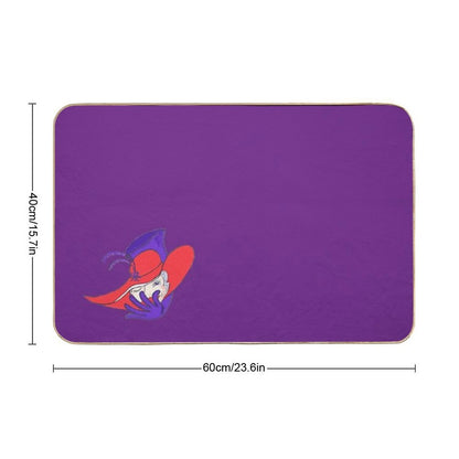 Lady with A Red Hat  Anti-Trip Bath Mat