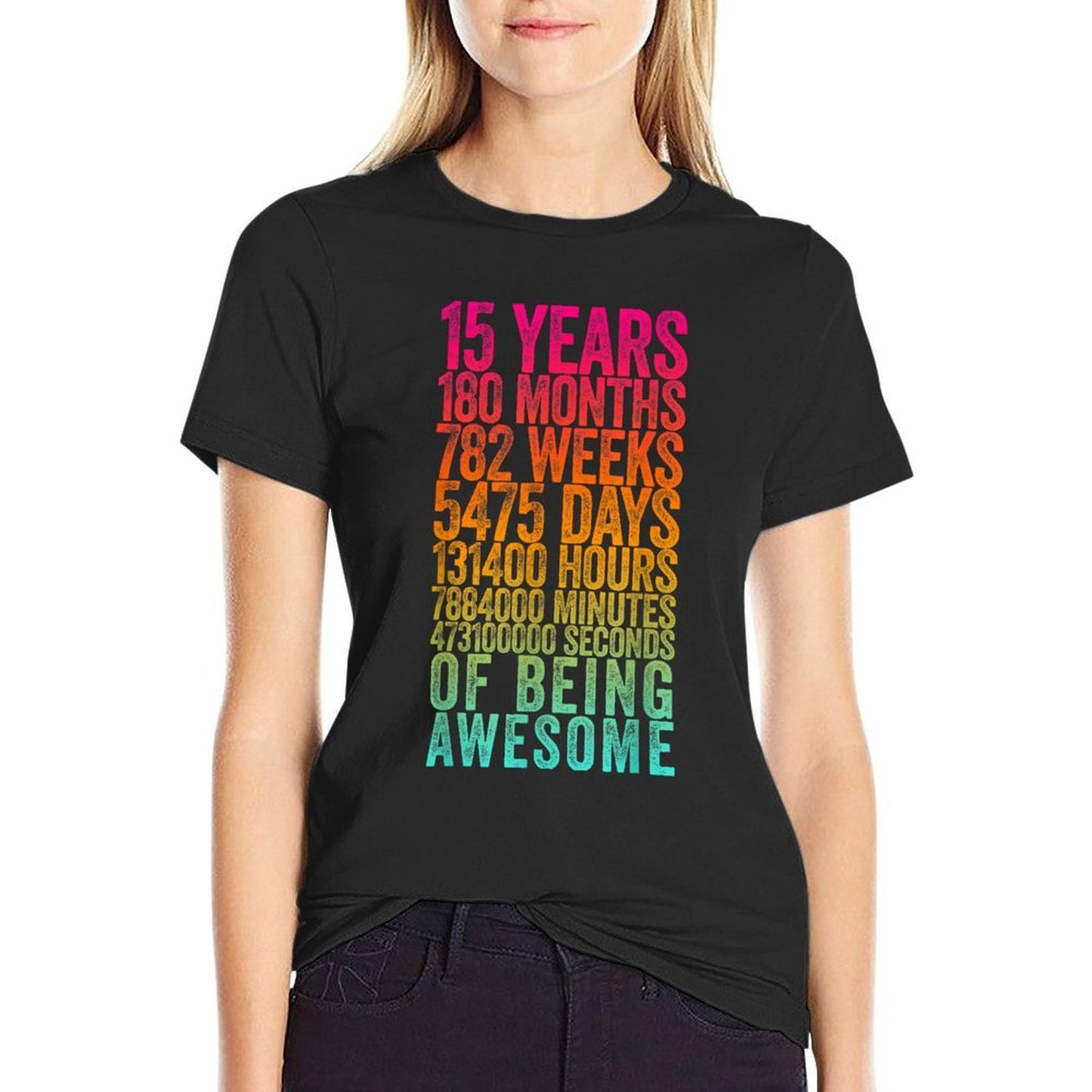 Funny 15th Birthday Old Meter Funny 15 Year Old Gifts  Slim-fit Cut T-Shirt