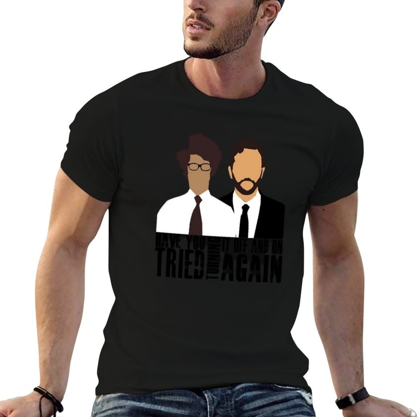 IT Crowd  Oversized Silhouette T-Shirt
