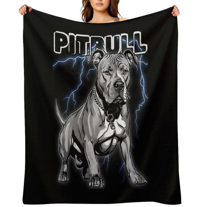 Pitbull Wrinkle-free Throw Blanket