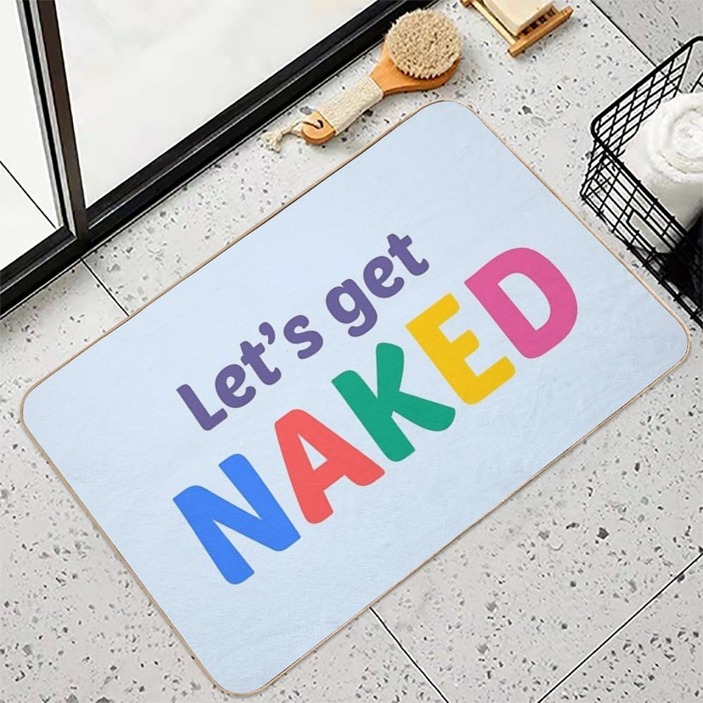 Let's Get Naked!  High-Traffic Bath Mat