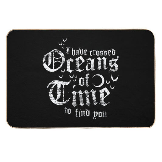Oceans of Time - Vampire - Vintage Distressed Gothic Horror  Pet-Safe Bath Mat