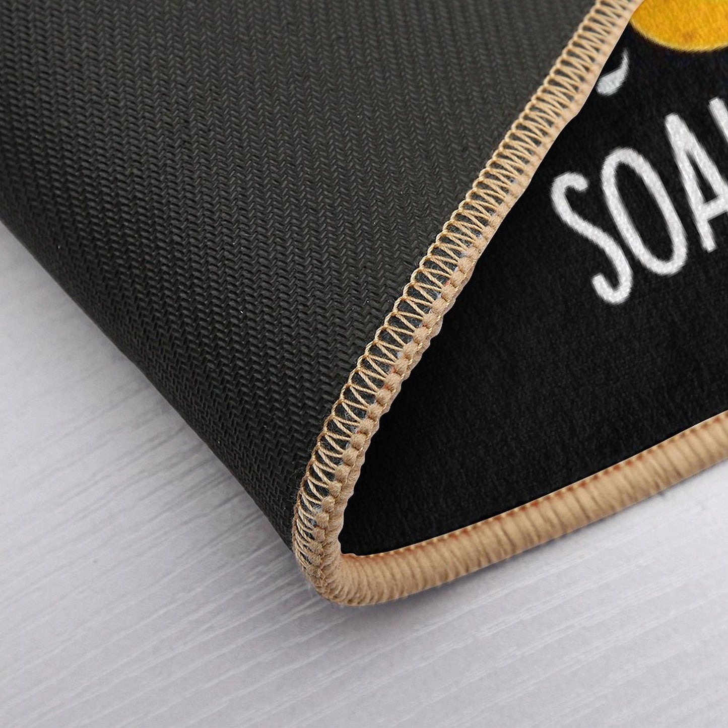 I Really Love You Soak Much Funny Sponge Puns (Dark BG)  Repositionable Bath Mat