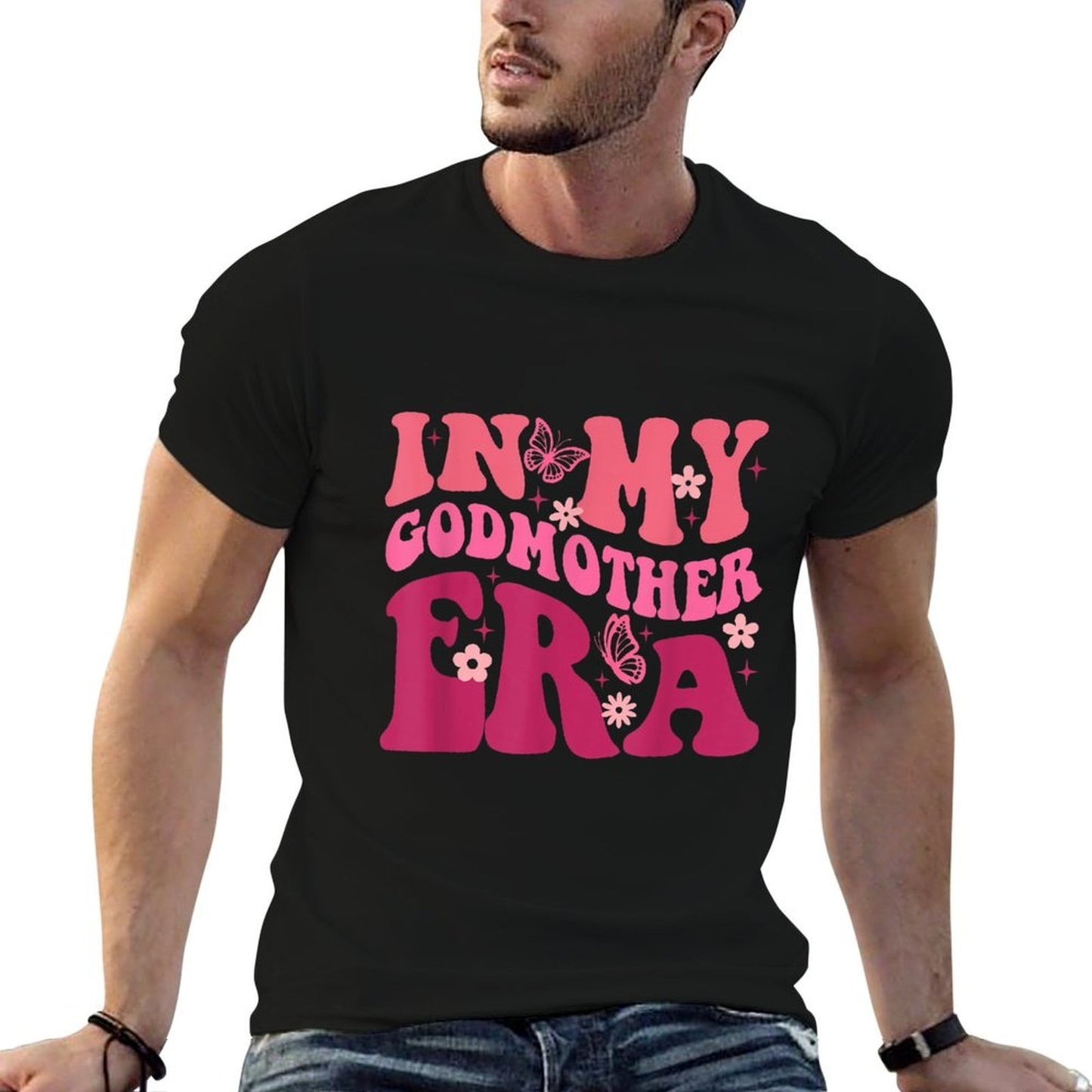 In My Godmother Era Retro Godmom Mother Proposal  Durable T-Shirt