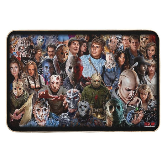 Friday The 13th Ultimate Collage  Pet-Safe Bath Mat