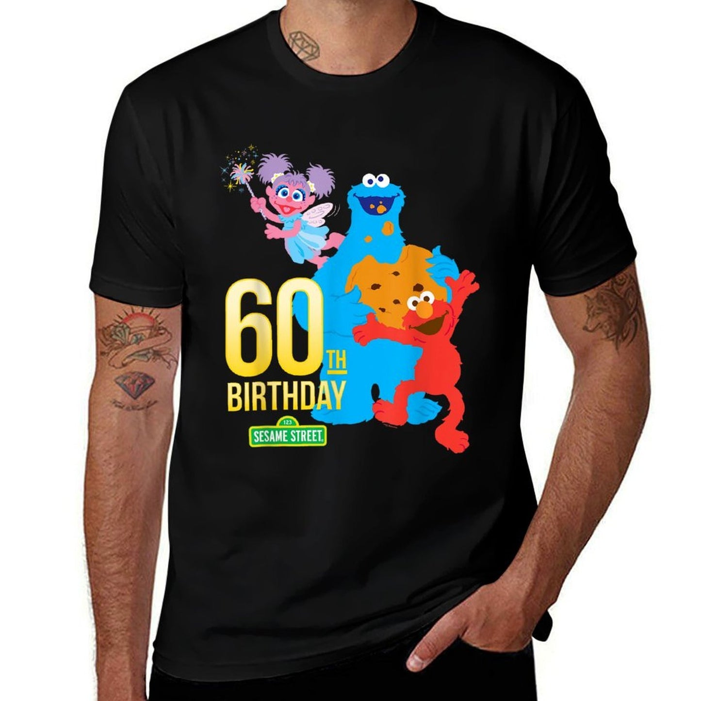 Sesame Street 60th Birthday  Stretchy T-Shirt