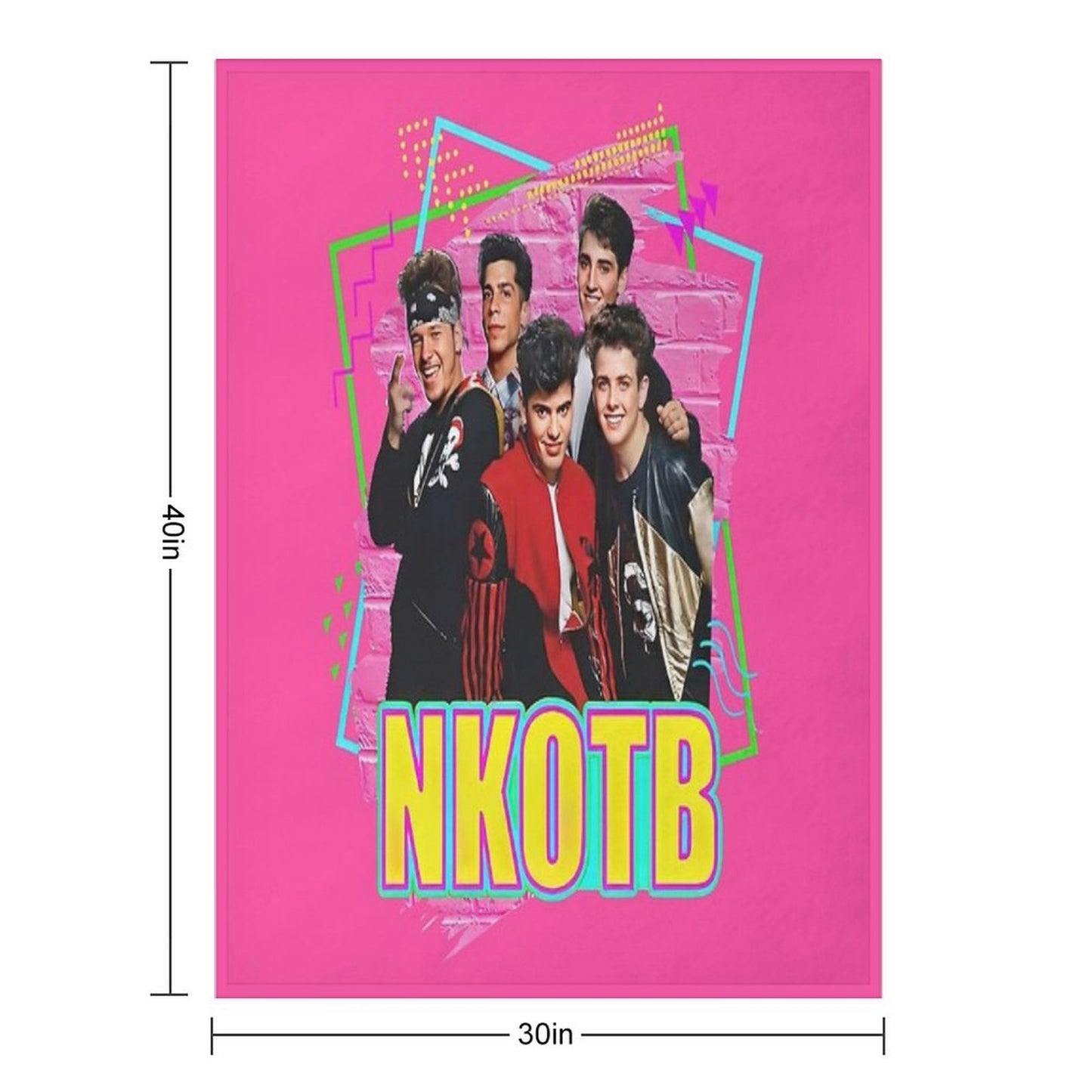 NKOTB - NEON Sustainable Throw Blanket