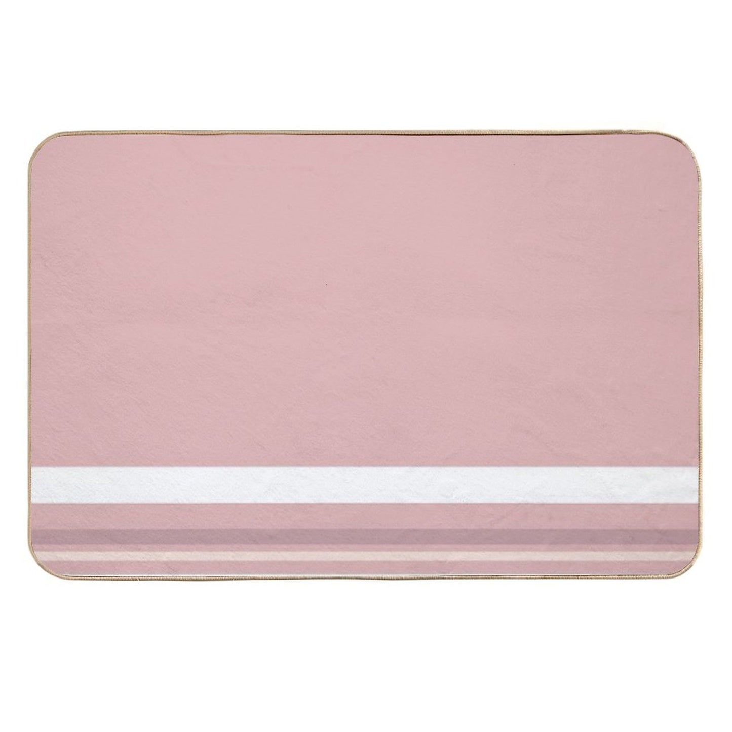 Line Art Neutral Pink  Versatile Bath Mat