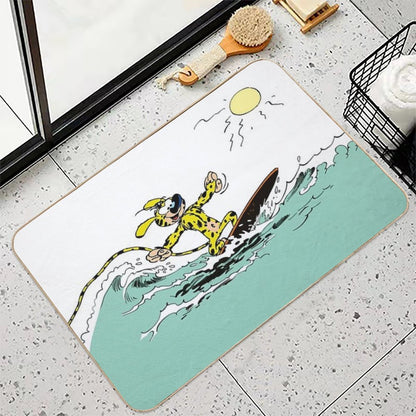 Marsupilami Surfing  Absorbent Bath Mat