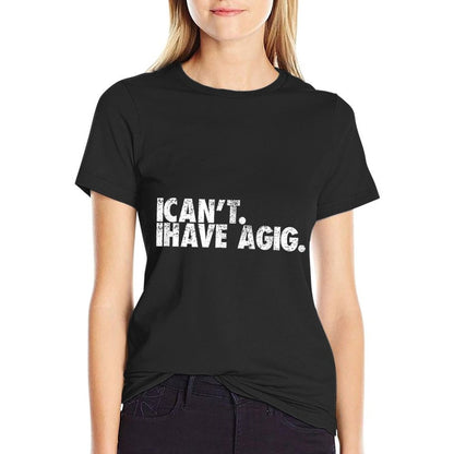 I Can't I Have A Gig  Funnys for Musicians Gift  Heathered Texture T-Shirt