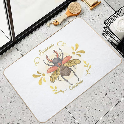 Lucanus Cervus  Non-Slip Bath Mat