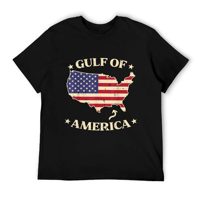 Gulf Of USA America USA American Map Men Women Kids Eco-friendly Material T-Shirt