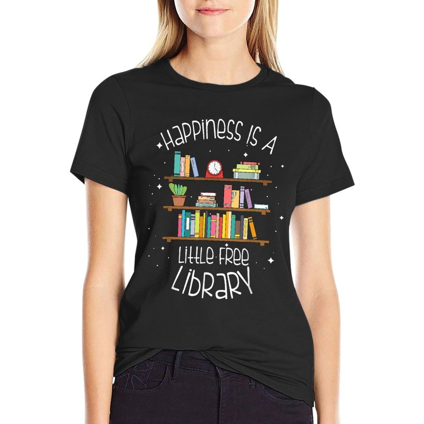 Funny Library Gift For Men Women Cool Little Free Library  Durable T-Shirt