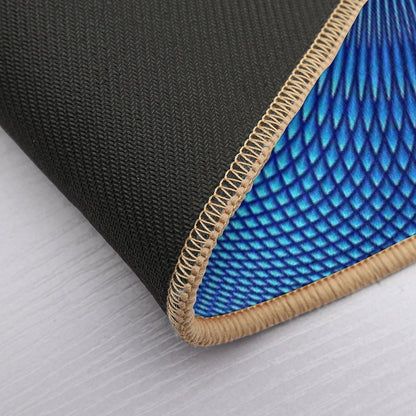 Optical Illusion Blue Face Mask, Shower Curtains, Shirts & More  Multi-Purpose Bath Mat