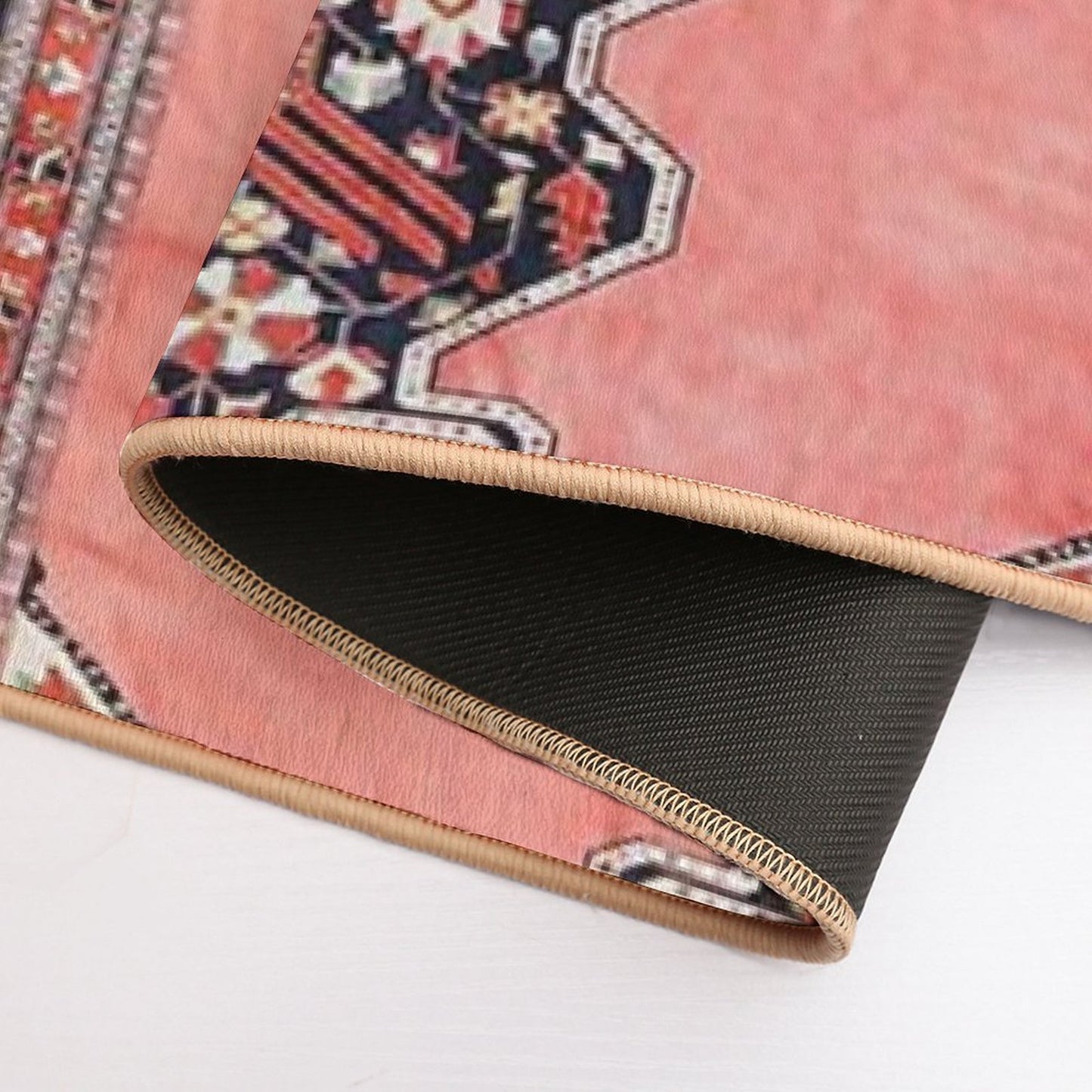 Silk Heriz Antique Persian Rug Print  Repositionable Bath Mat