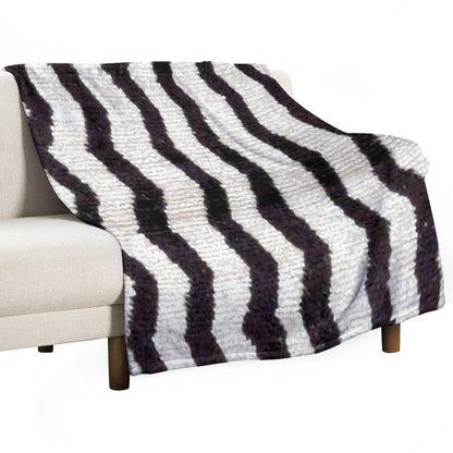 Moroccan Rug With Chevron Stripes Print Durable Throw Blanket