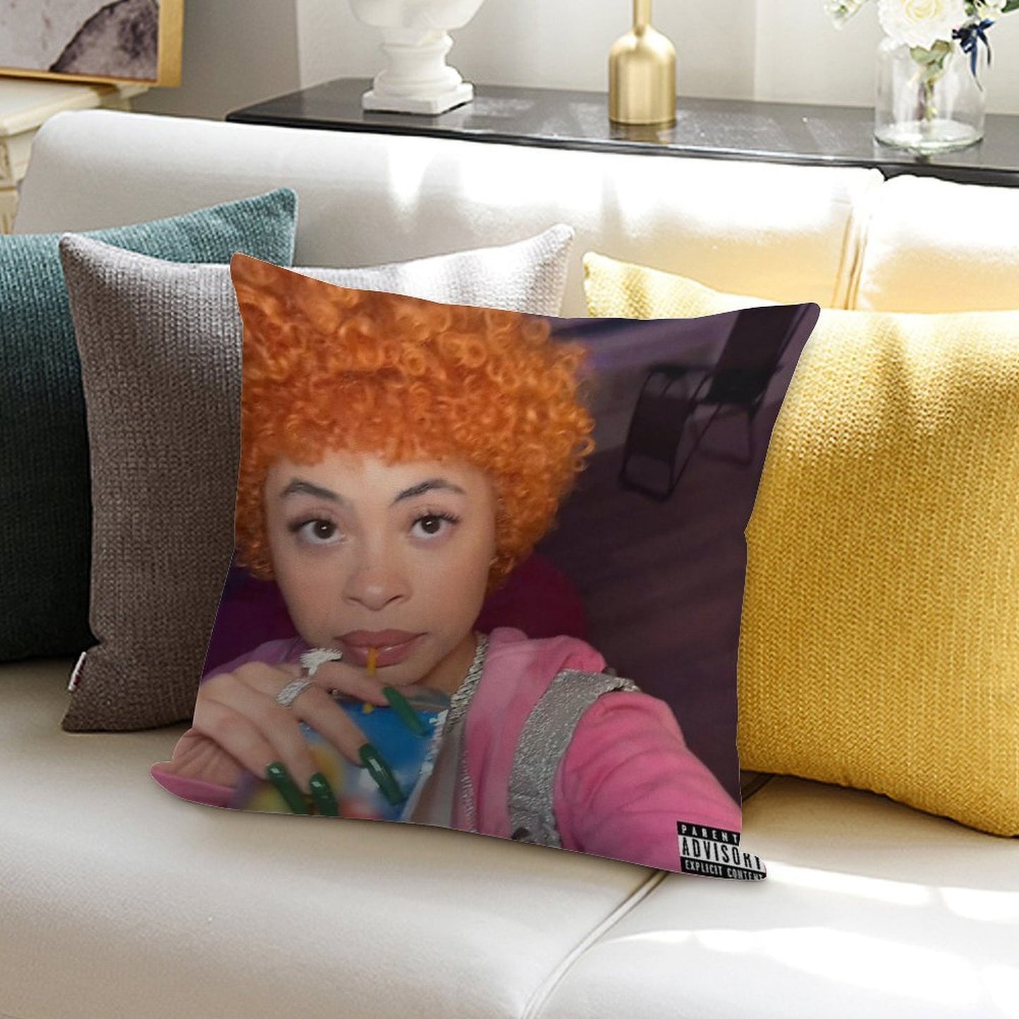 In Ha Mood Soft Bedroom Essential Throw Pillow