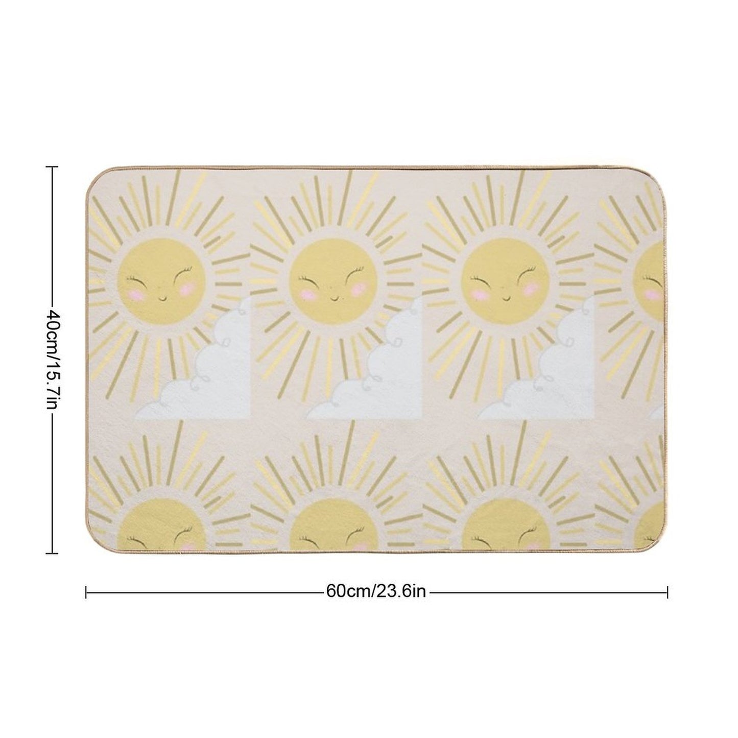 Sun  Slip-Resistant Bath Mat