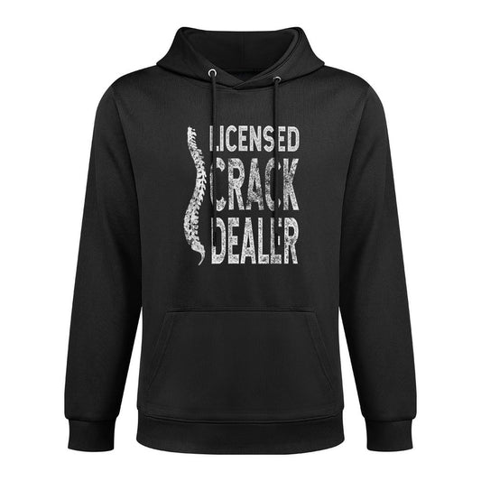 Licensed Crack Dealer Chiropractic Gift, Funny Chiropractor Breathable Fabric Hoodie