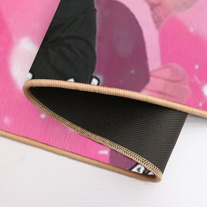 Mr Worldwide Says to Live Laugh Love Pink  Multi-Purpose Bath Mat