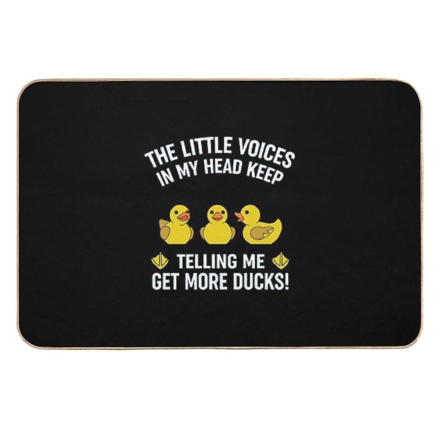 Funny Rubber Duck Quack Duck  Toxin-Free Bath Mat