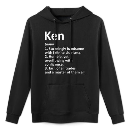 KEN Definition Personalized Name Funny Birthday Gift Idea Medium-Weight Fabric Hoodie