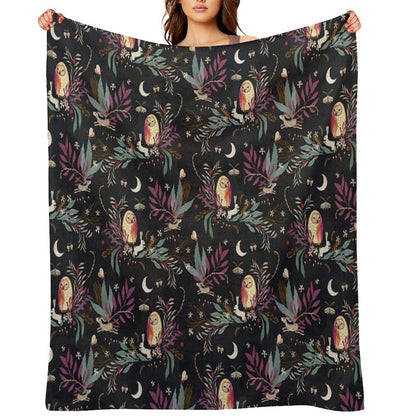 In The Night Garden Quick-dry Throw Blanket