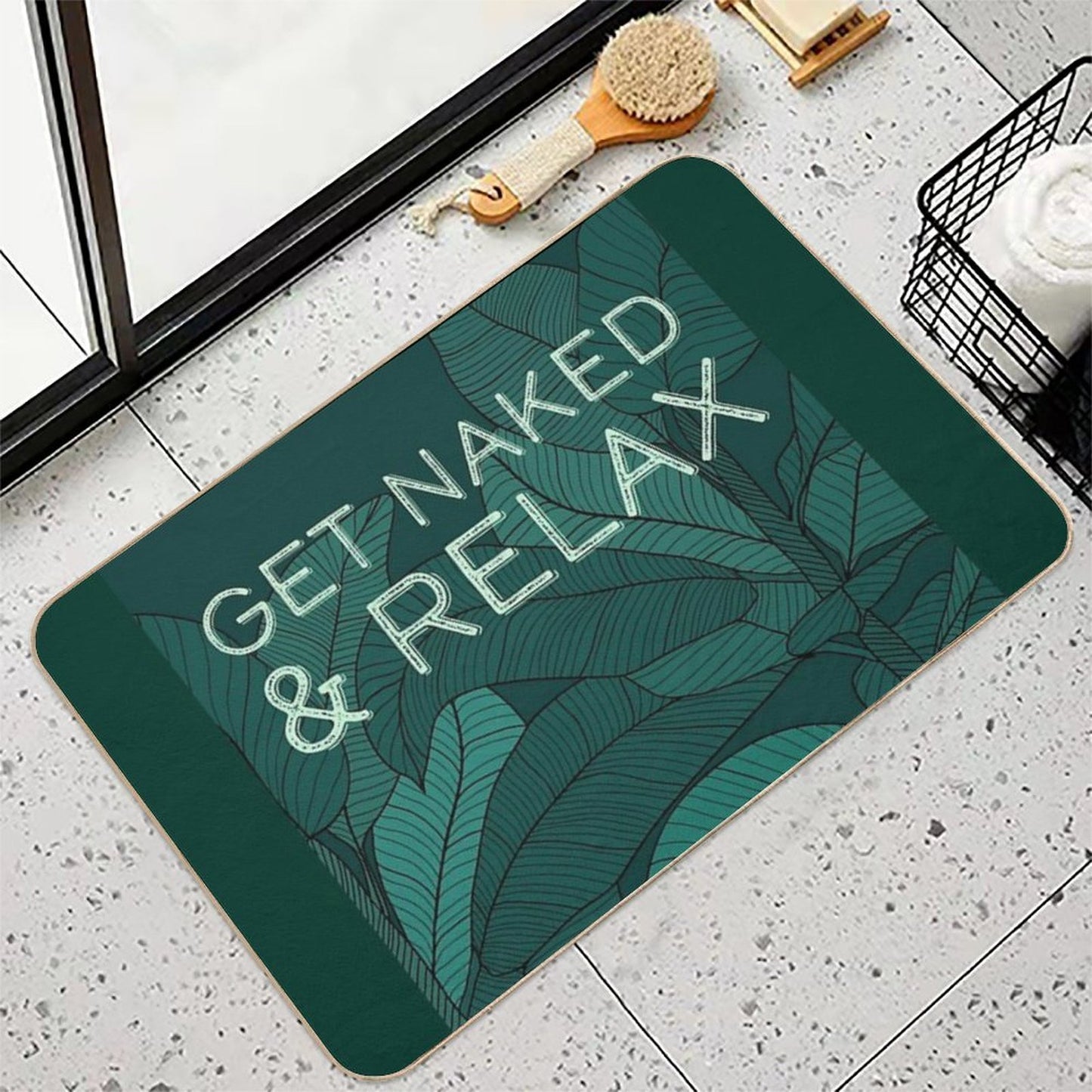 Get Naked & Relax  Rapid-Drying Bath Mat