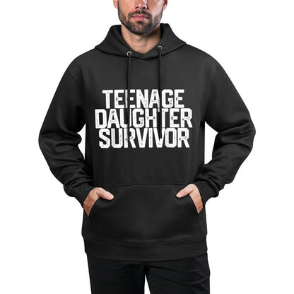 TEENAGE DAUGHTER SURVIVOR Father's Day Gift Dad Joke All-Day Comfort Hoodie