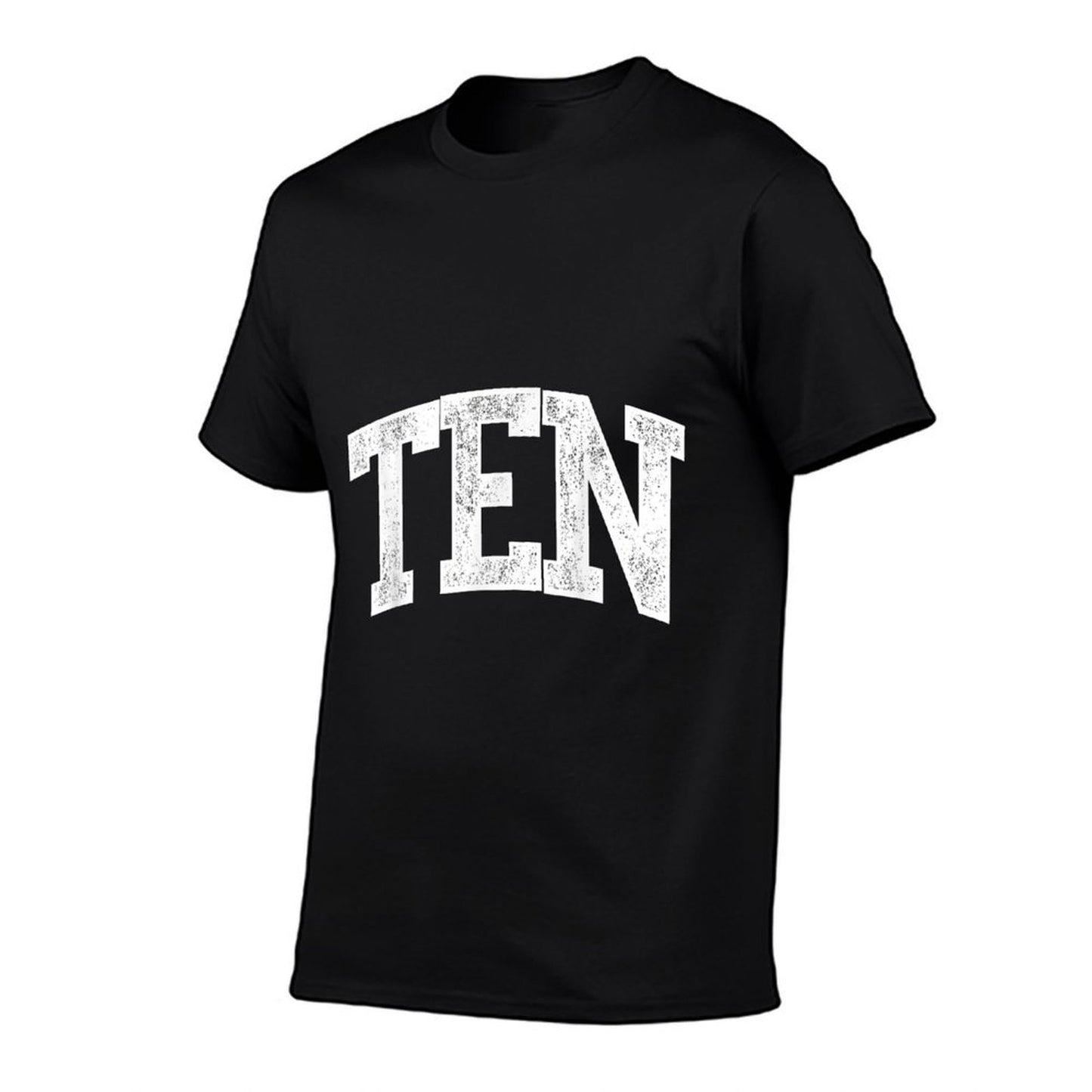 Ten Minimalist 10th Birthday Design 10-Year-Old  High-quality Stitching T-Shirt
