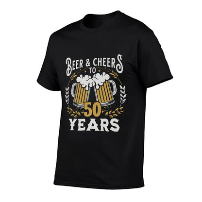 Cheers And Beers To 50 Years Party 50th Birthday Premium  Stretchy T-Shirt