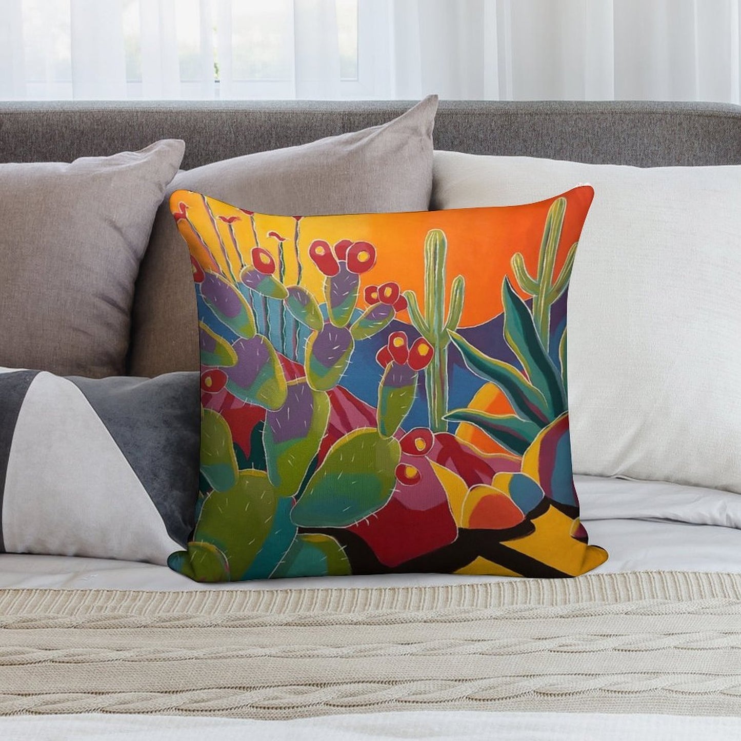 Desert LIght Soft Reinforced Edging Throw Pillow