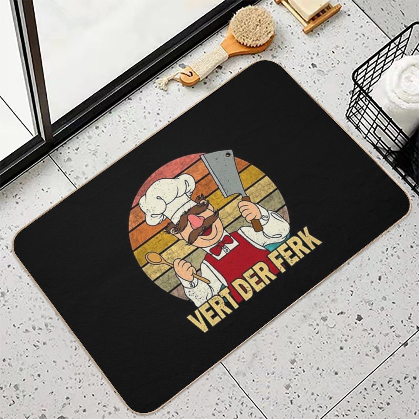 The Muppet Kitchen Swedish Chef  Dirt-Trapping Bath Mat