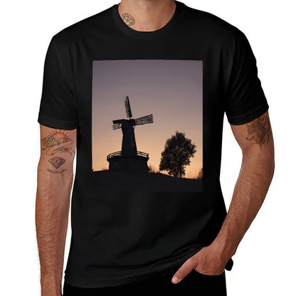 Rustic Windmill Twilight Sky  Vintage-inspired T-Shirt