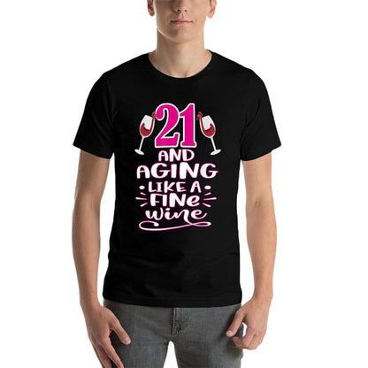 Ladies Wine Birthday Women's Birthday Wine 21st Birthday  Quick-drying T-Shirt