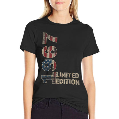 58th Birthday Gift Men Vintage Born 1967 Turning 58 Year Old  High-quality Stitching T-Shirt