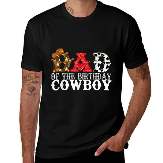 Dad 1st First Birthday Cowboy Western Rodeo Party Matching  Versatile T-Shirt