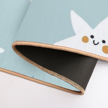 Twinkle Blue  Easy Maintenance Bath Mat